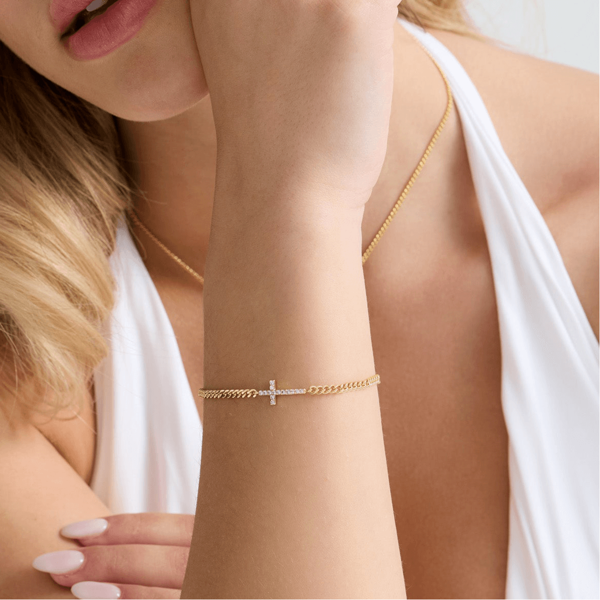 Evry Jewels Don't Cross Me Bracelet