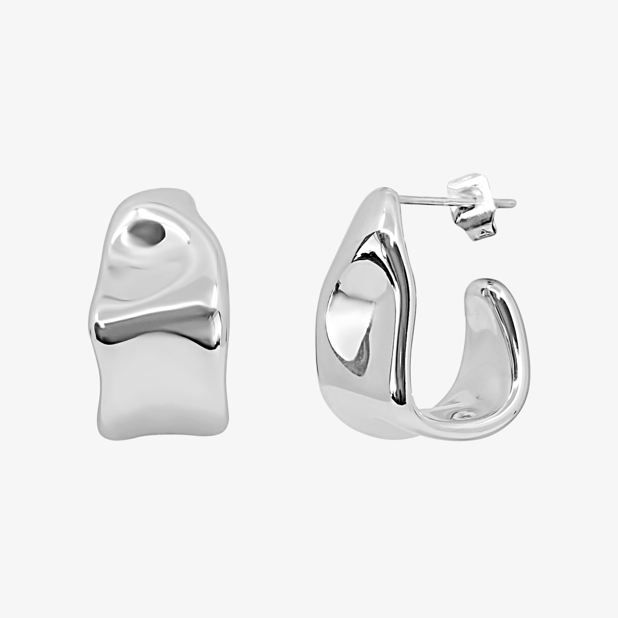 Evry Jewels Liquid Dreams Hoop Earrings