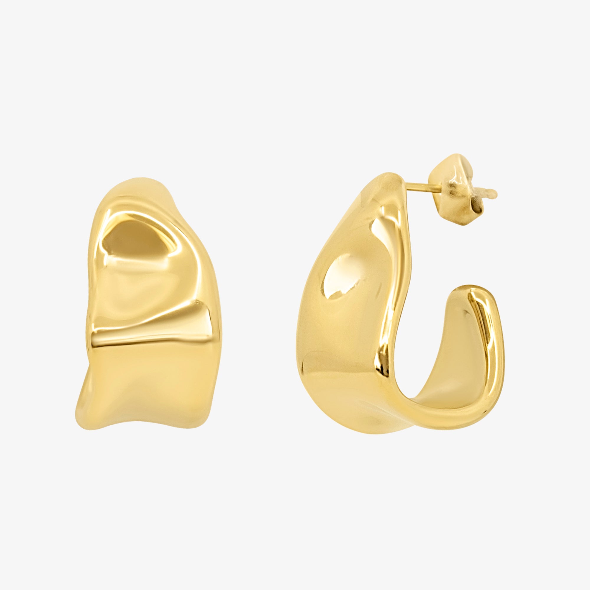 Evry Jewels Liquid Dreams Hoop Earrings