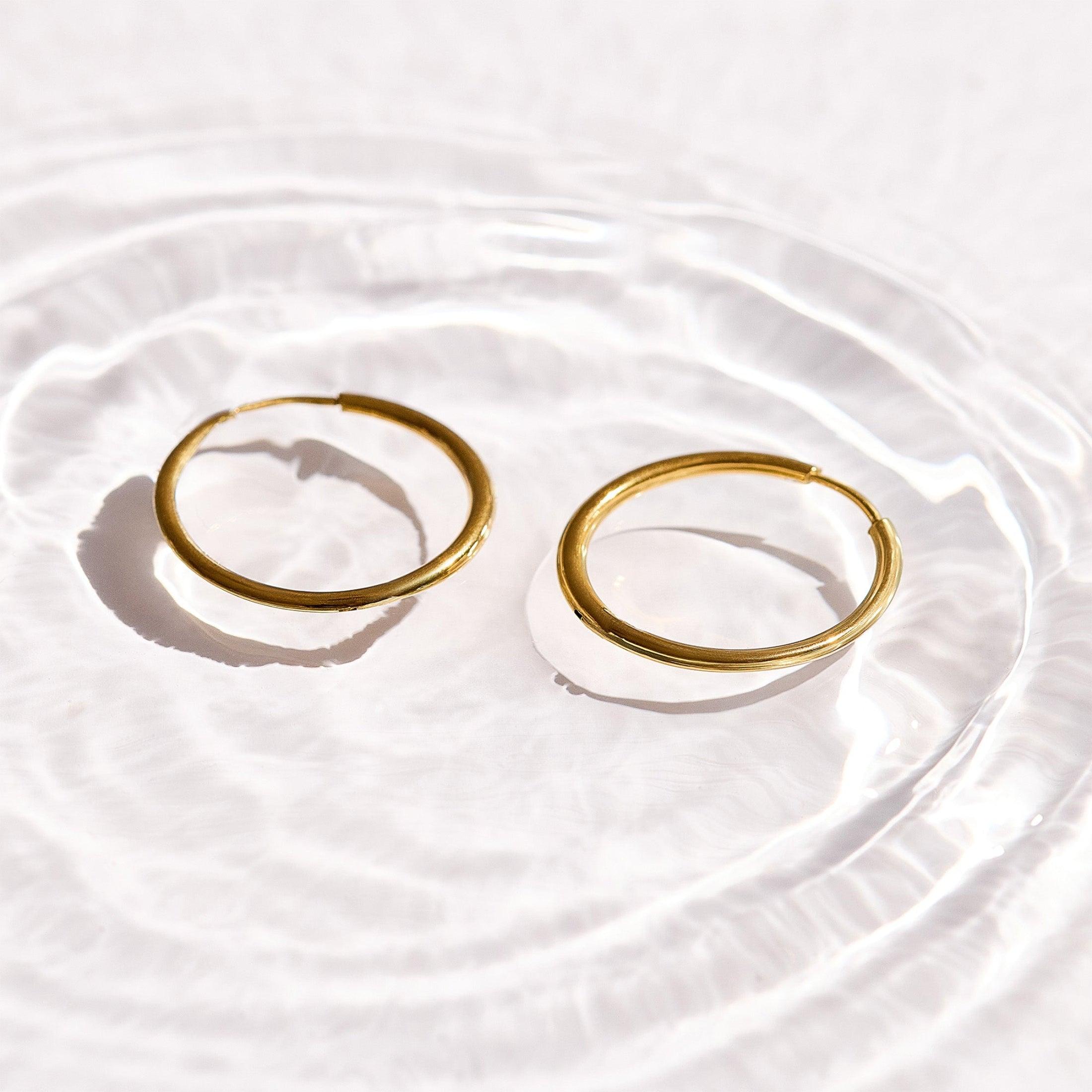 Evry Jewels Thin Evryday Hoop Earrings