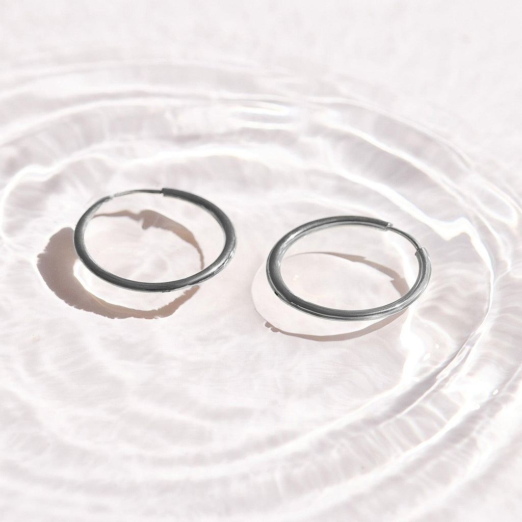 Evry Jewels Thin Evryday Hoop Earrings