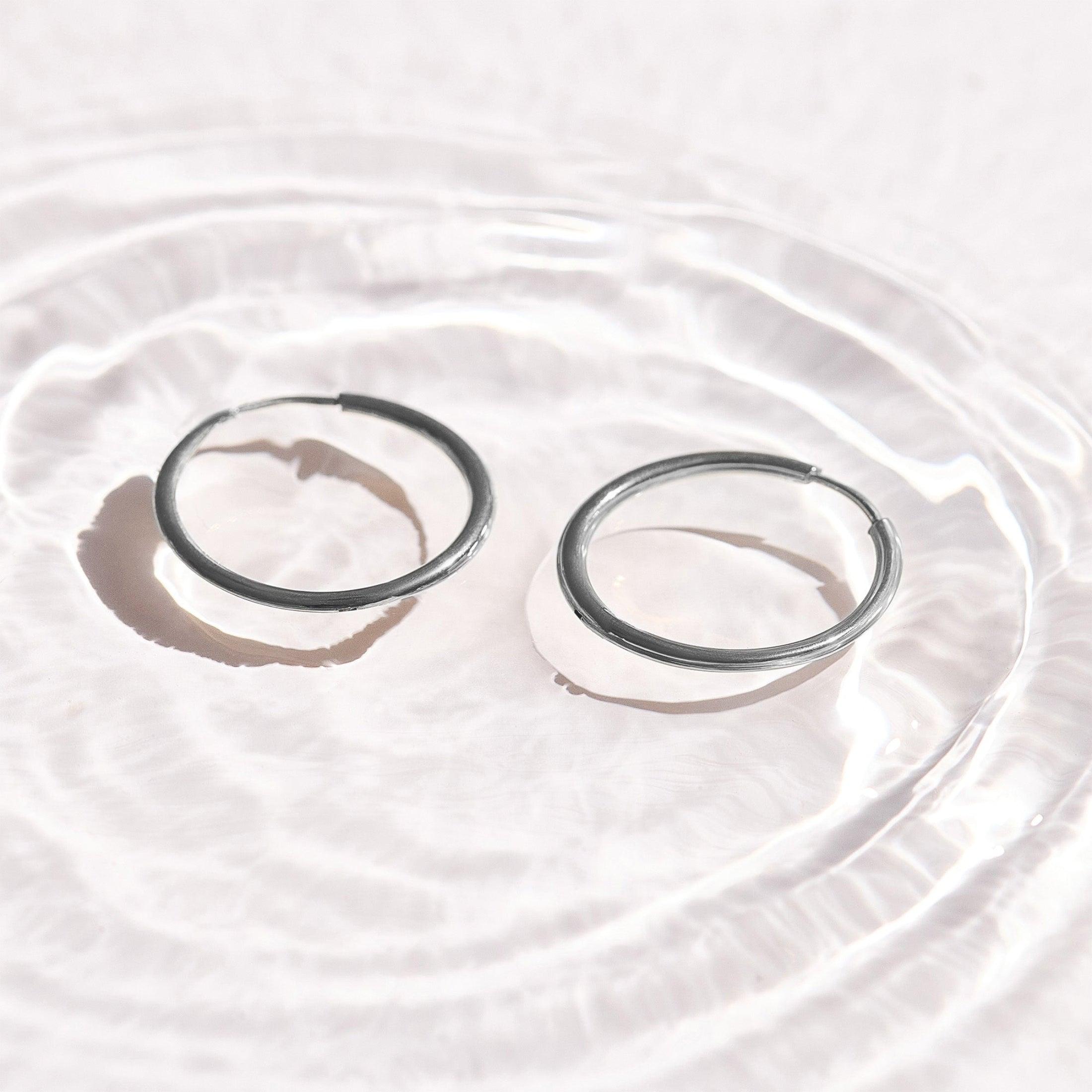 Evry Jewels Thin Evryday Hoop Earrings