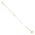 Evry Jewels Dainty Crystal Charm Bracelet