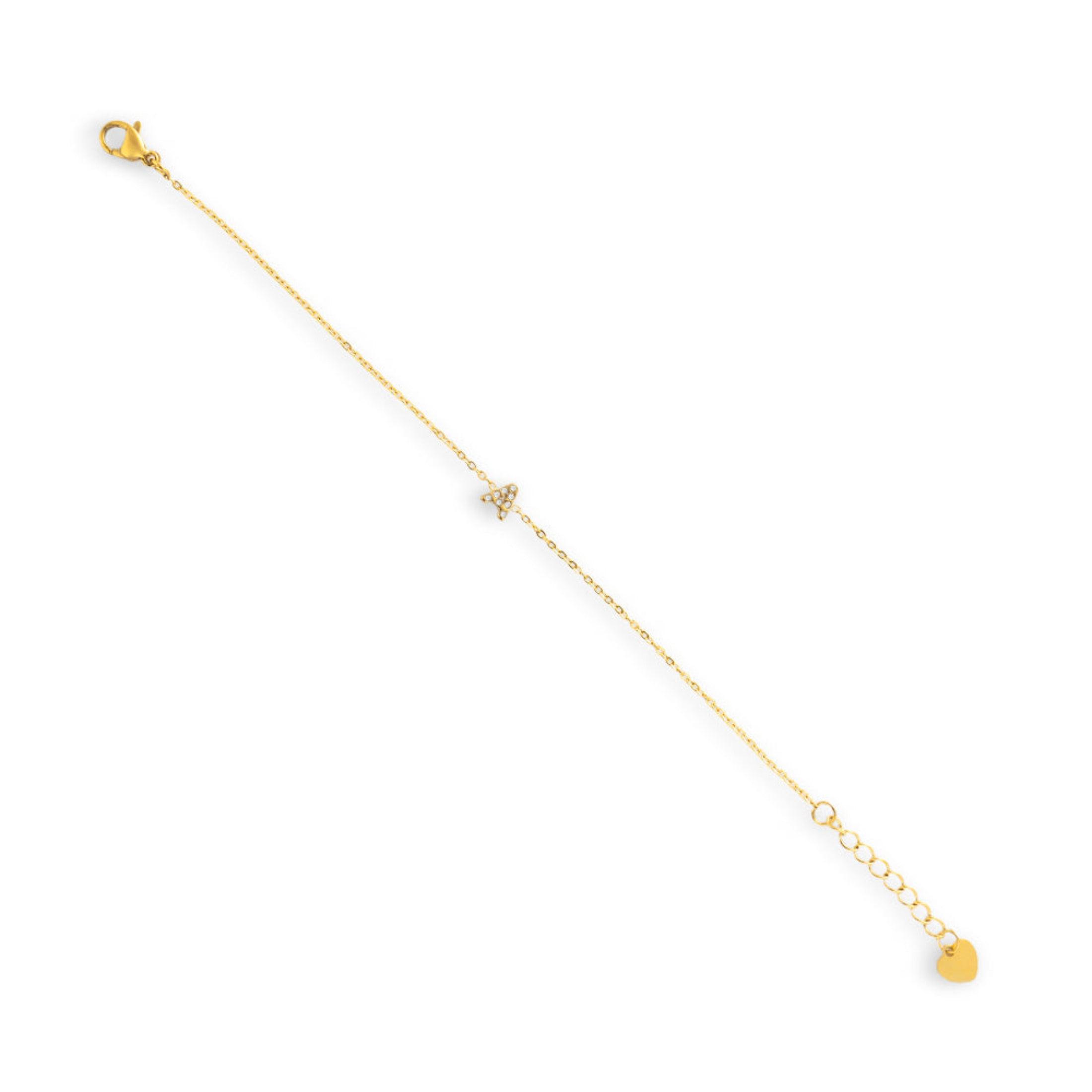 Evry Jewels Initial Crystal Bracelet