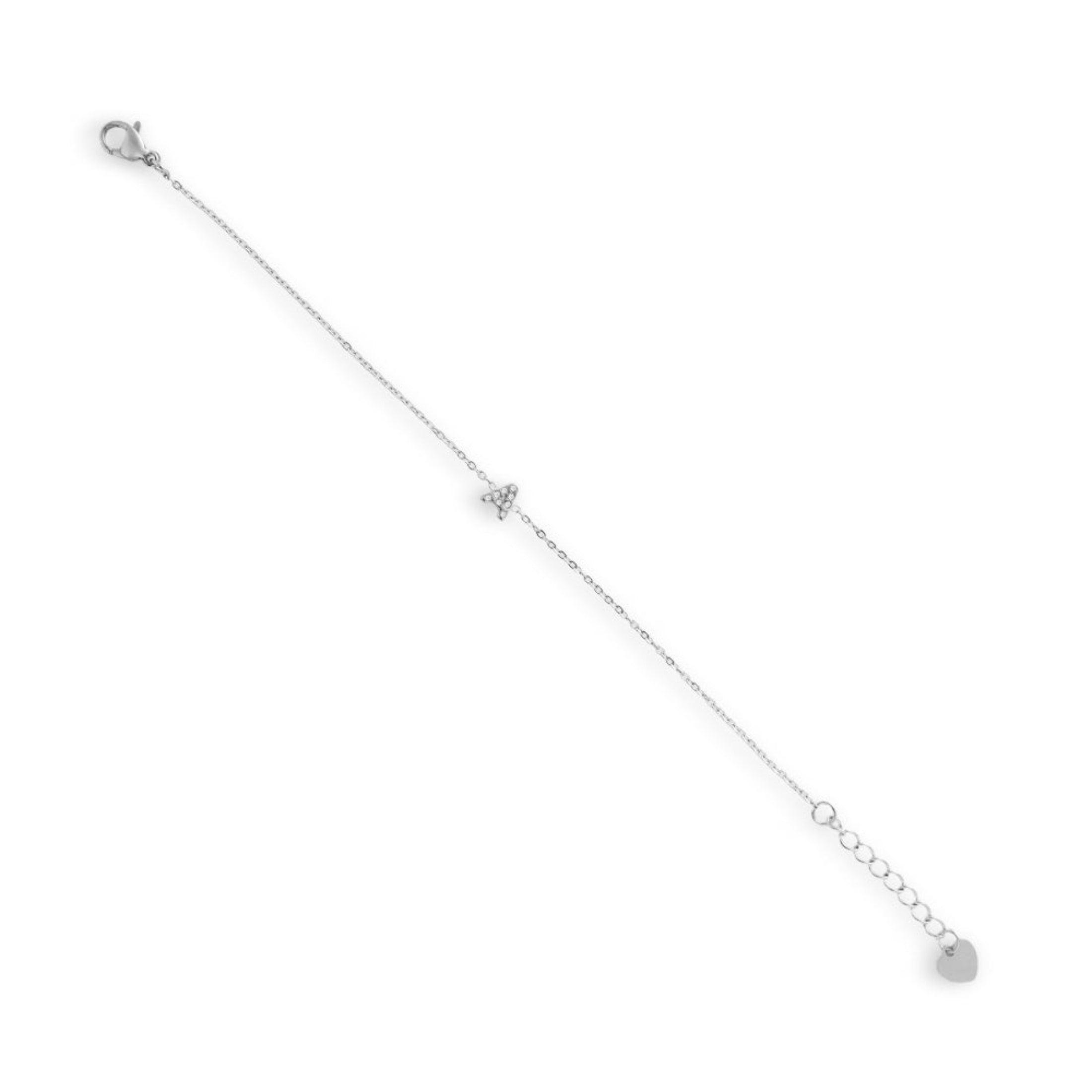 Evry Jewels Initial Crystal Bracelet