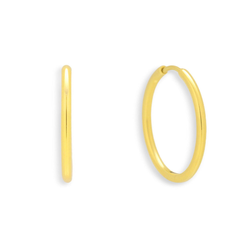 Evry Jewels Thin Evryday Hoop Earrings
