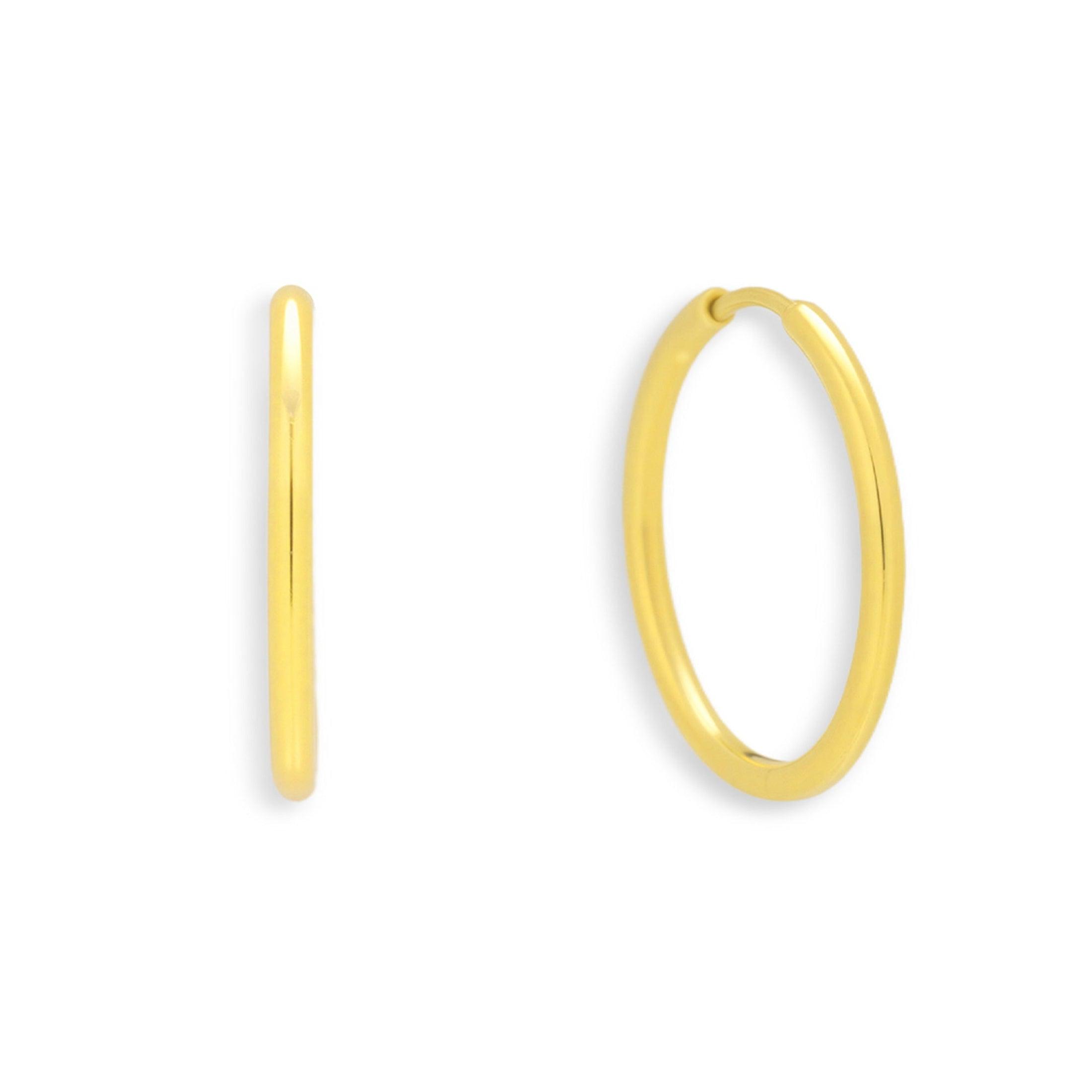 Evry Jewels Thin Evryday Hoop Earrings