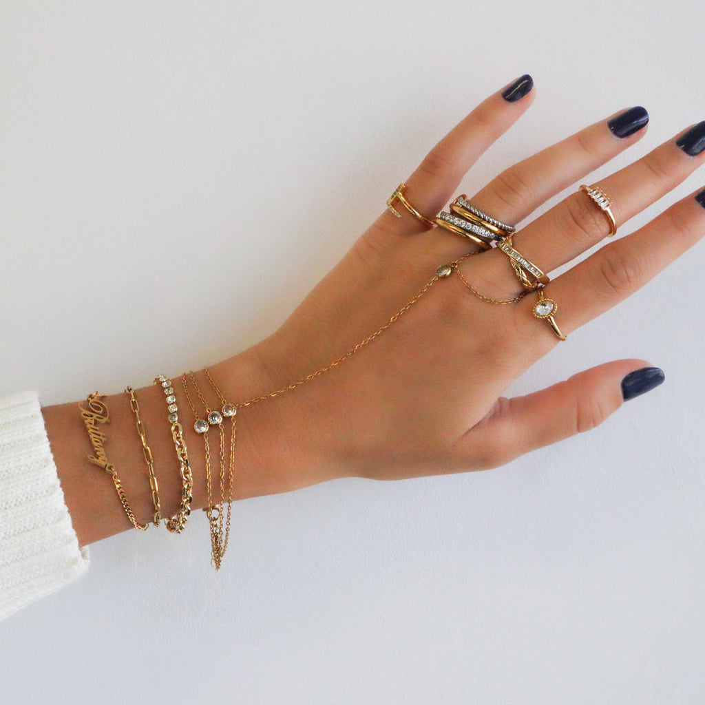 Evry Jewels Audrey Hand Chain