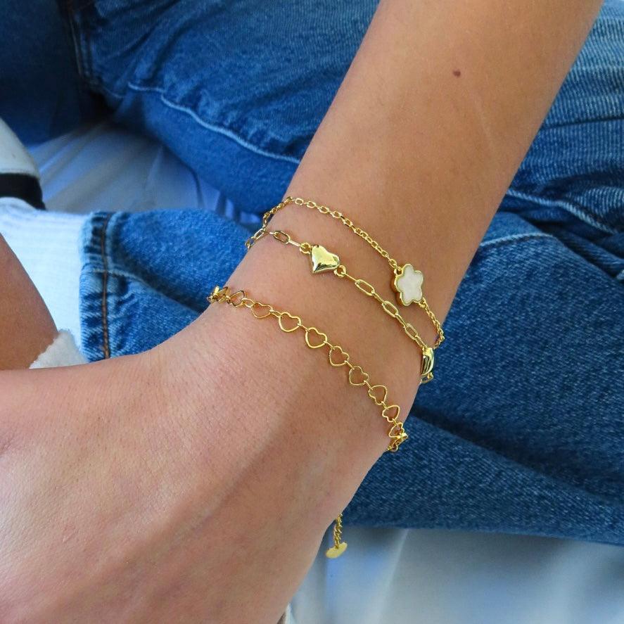 Evry Jewels Broken Heart Bracelet