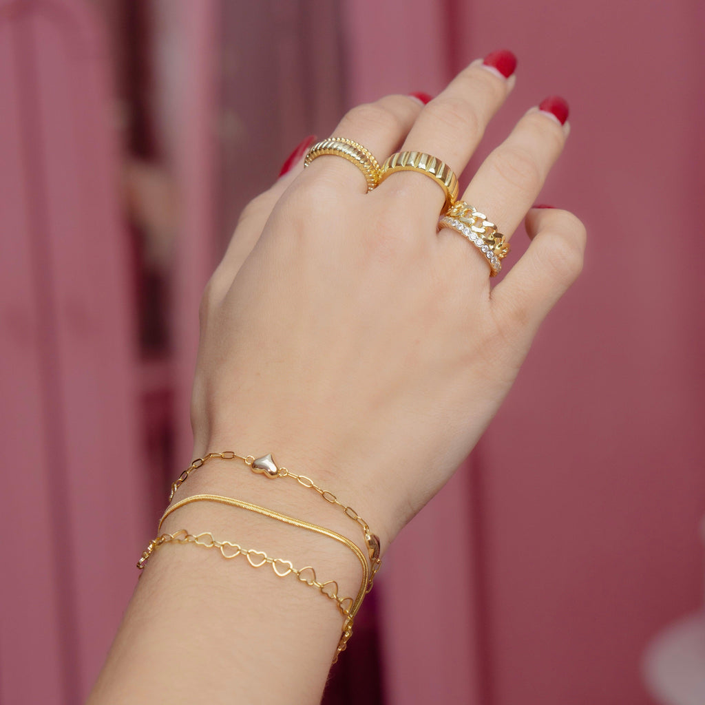 Evry Jewels Broken Heart Bracelet