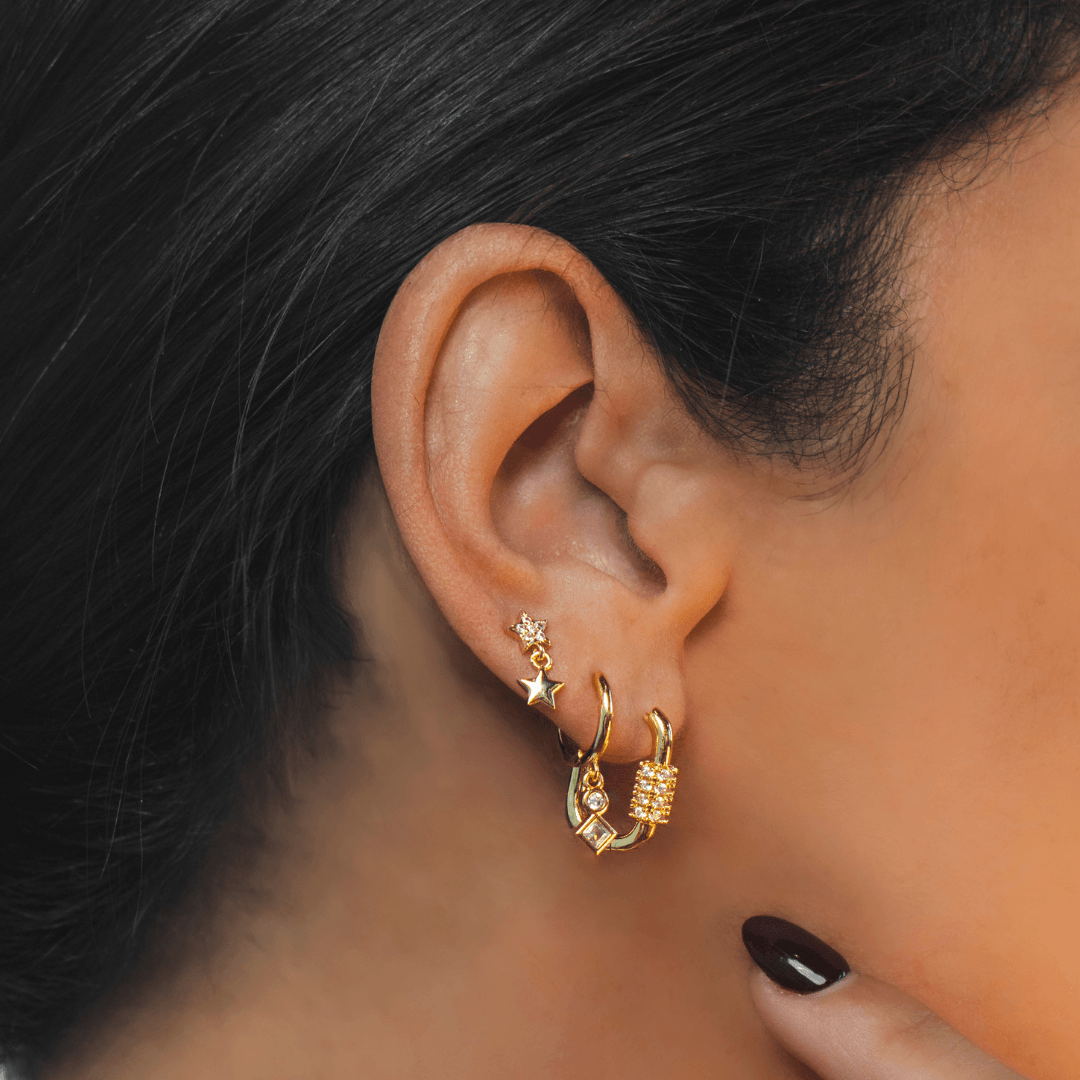 Evry Jewels Carabiner Earrings