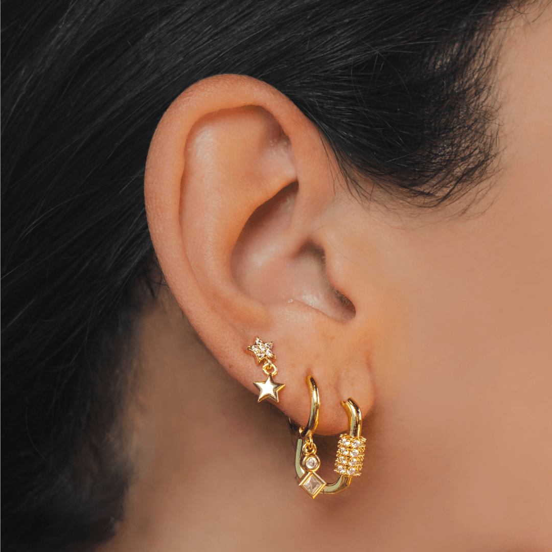 Evry Jewels Carabiner Earrings