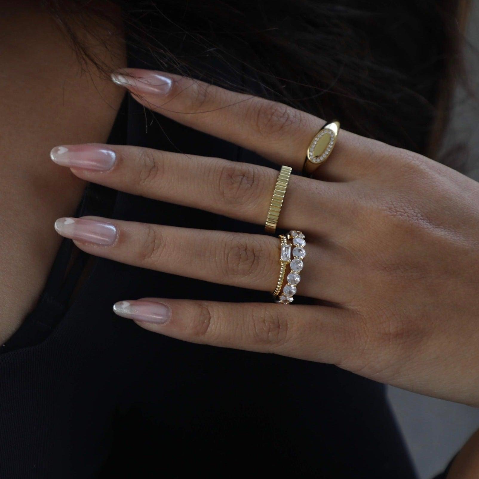 Evry Jewels Celestial Pinky Ring