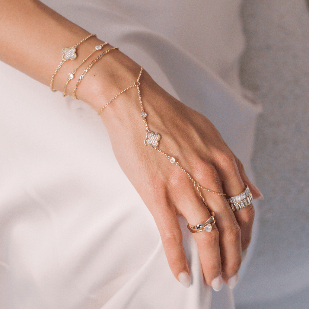 Evry Jewels Charmed Hand Chain