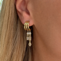 Evry Jewels Icy Chain Earrings