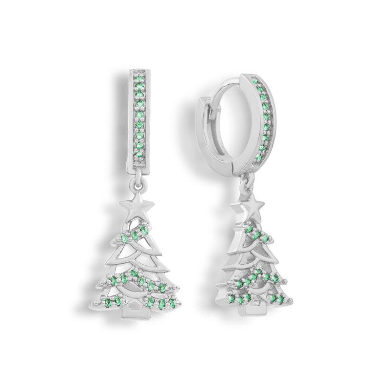 Evry Jewels Christmas Tree Earrings