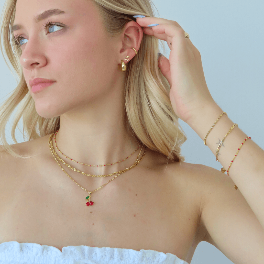Evry Jewels Dotted Ear Cuff