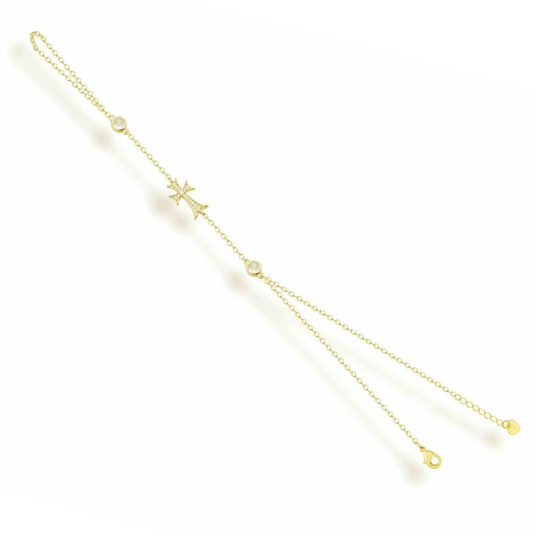 Double Cross Me Hand Chain