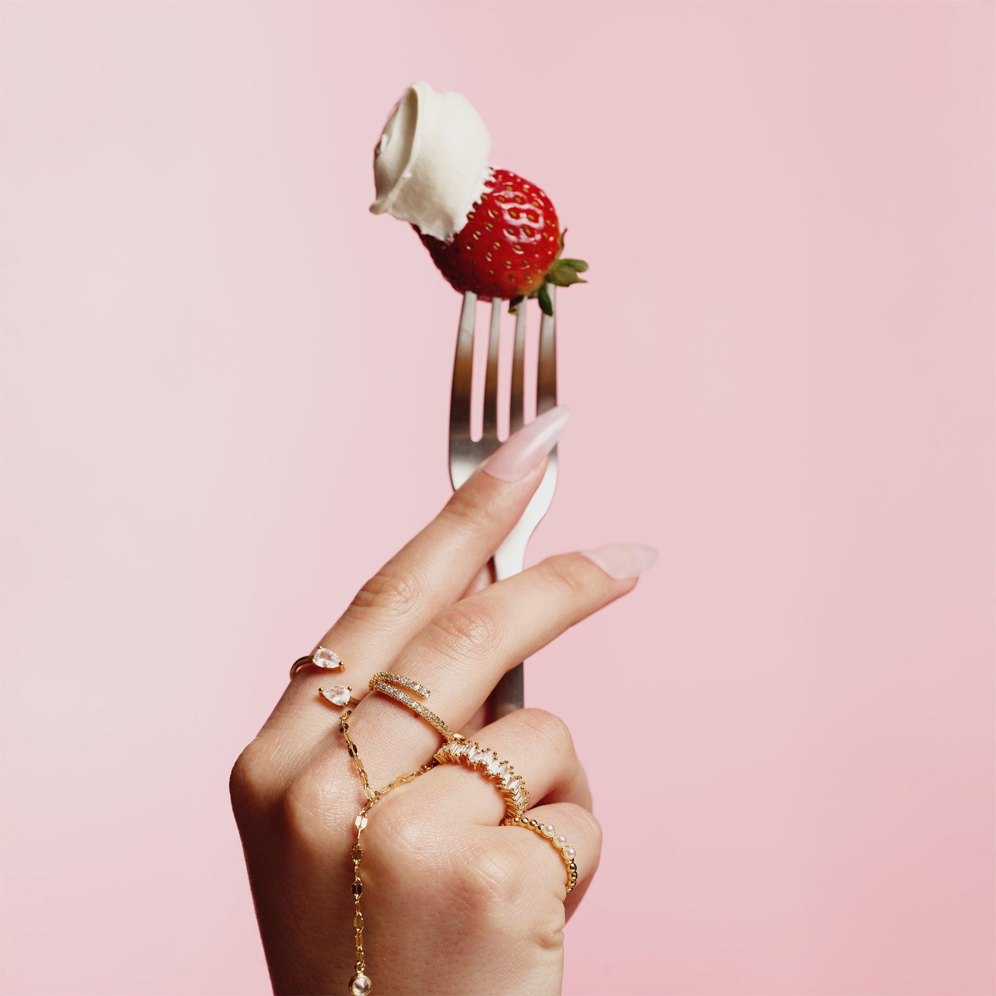 Evry Jewels Martini Pinky Ring
