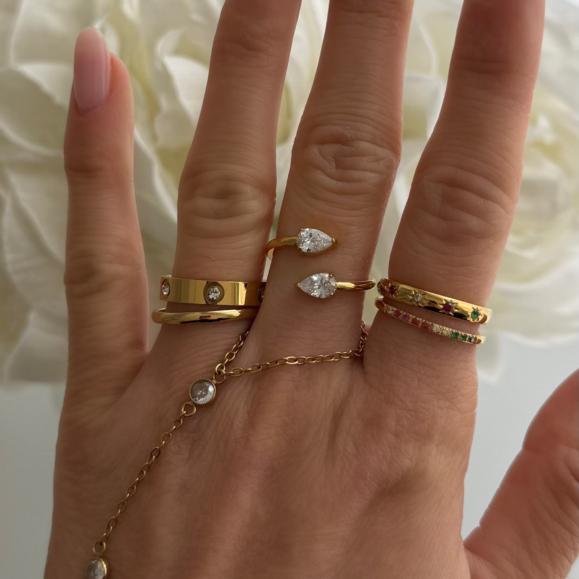 Evry Jewels Martini Pinky Ring