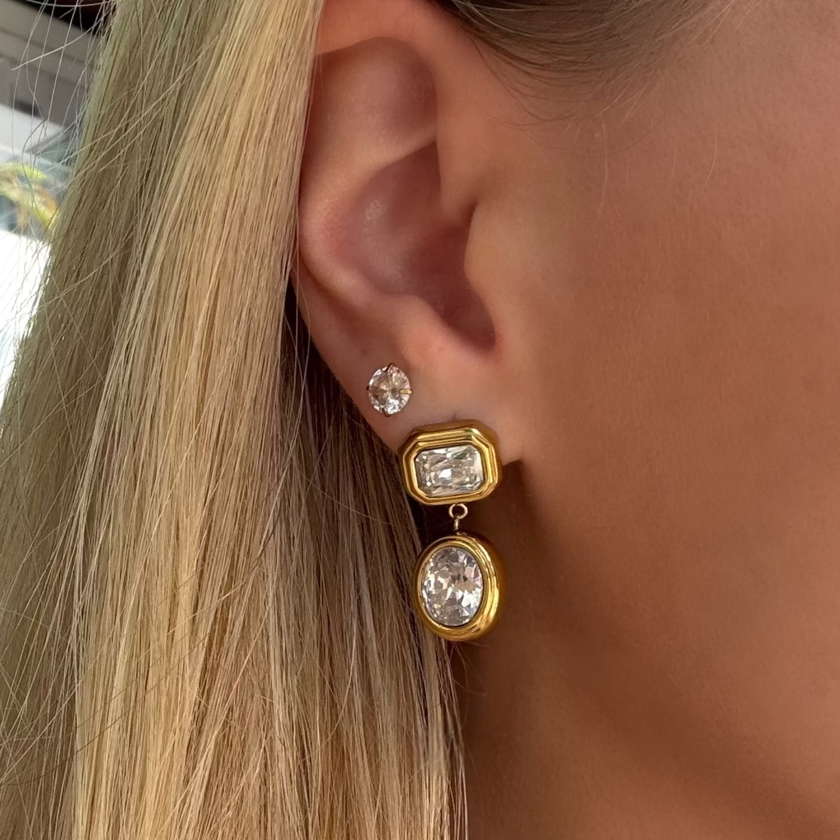 Evry Jewels Major Glow Dangle Earrings