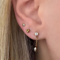 Evry Jewels Starry Babe Flat Back 3 Piece Earring Set