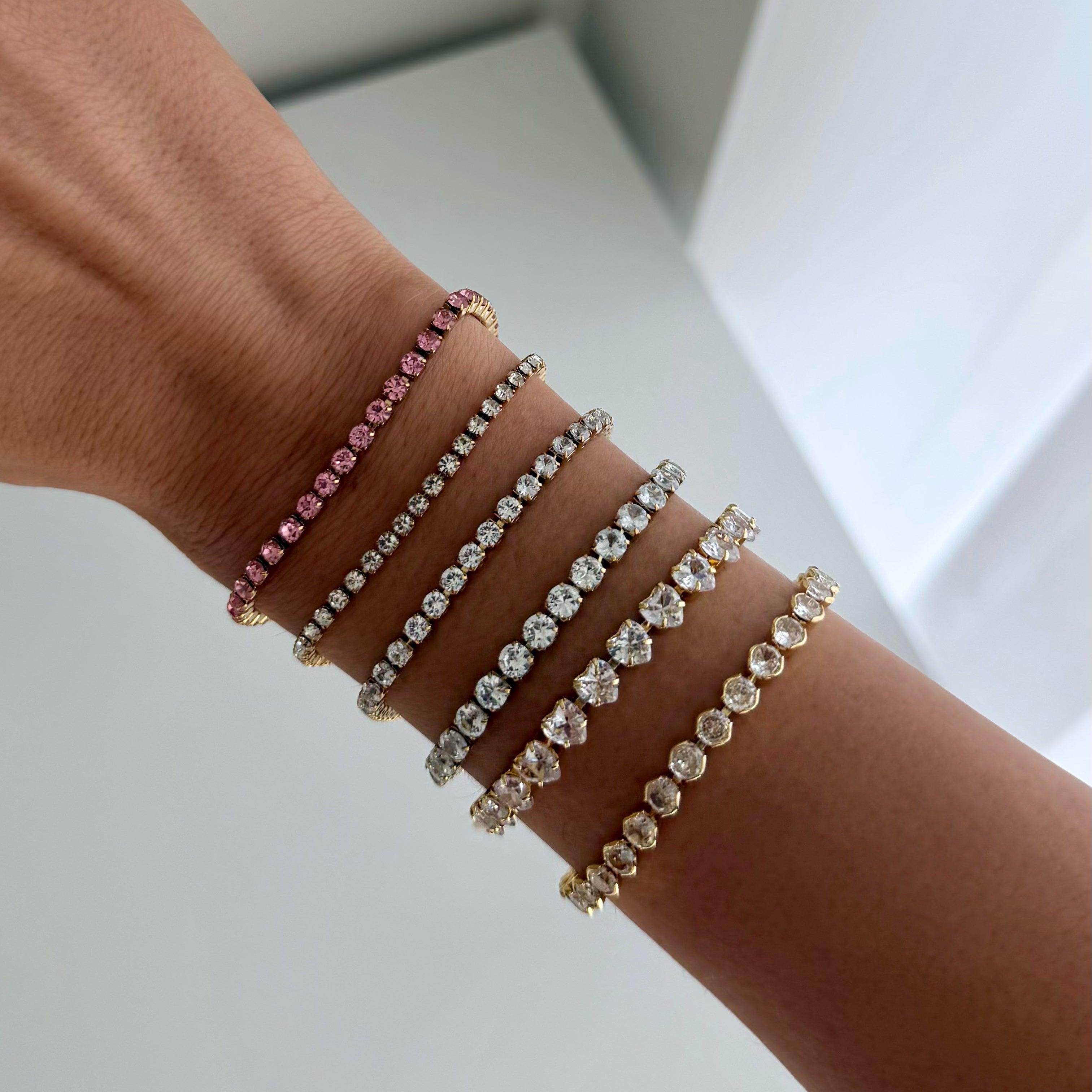 Evry Jewels Champagne Queen Tennis Bracelet