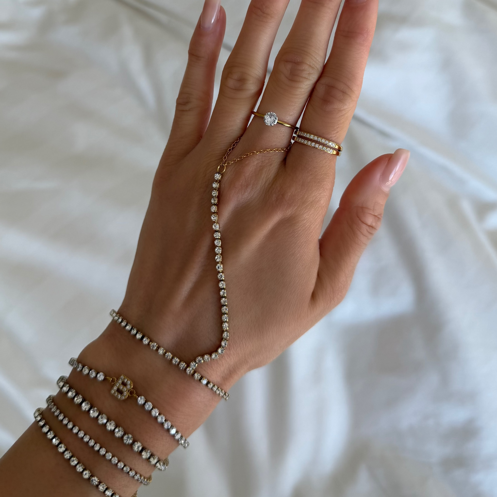 Evry Jewels Icy Tennis Hand Chain