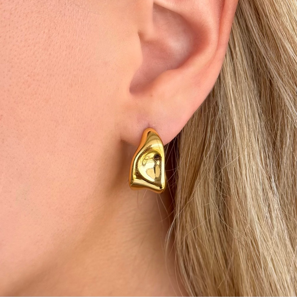 Evry Jewels Liquid Dreams Hoop Earrings