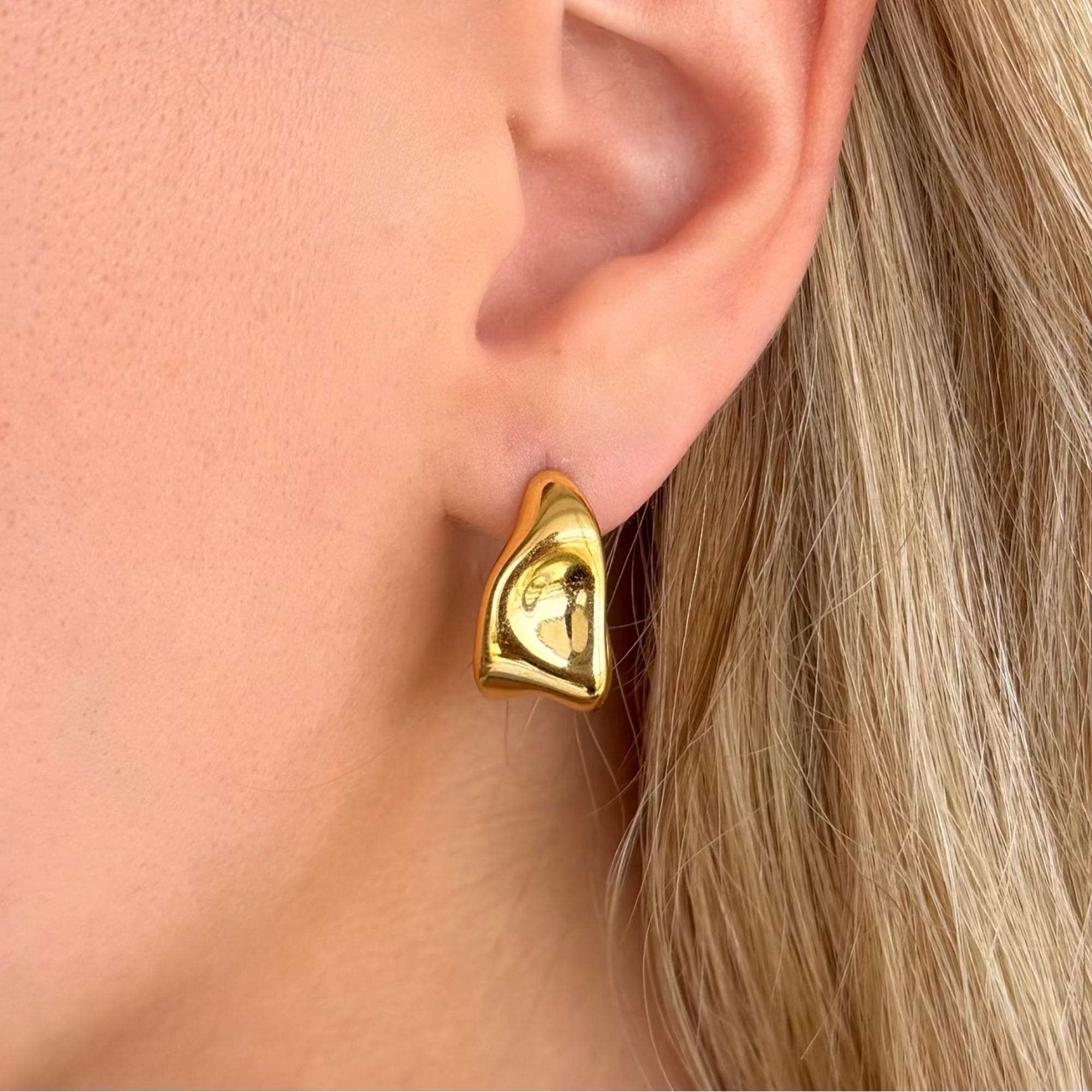 Evry Jewels Liquid Dreams Hoop Earrings