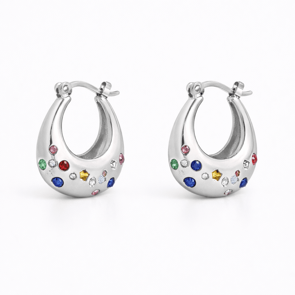 Evry Jewels Fizzy Hoops