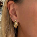 Evry Jewels Twisted Icon Earrings