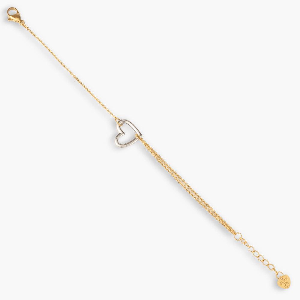 Evry Jewels Heartlink Bracelet