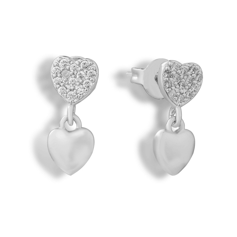 Evry Jewels Heart of Stone Earrings