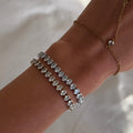 Evry Jewels Three Wishes Tennis Bracelet