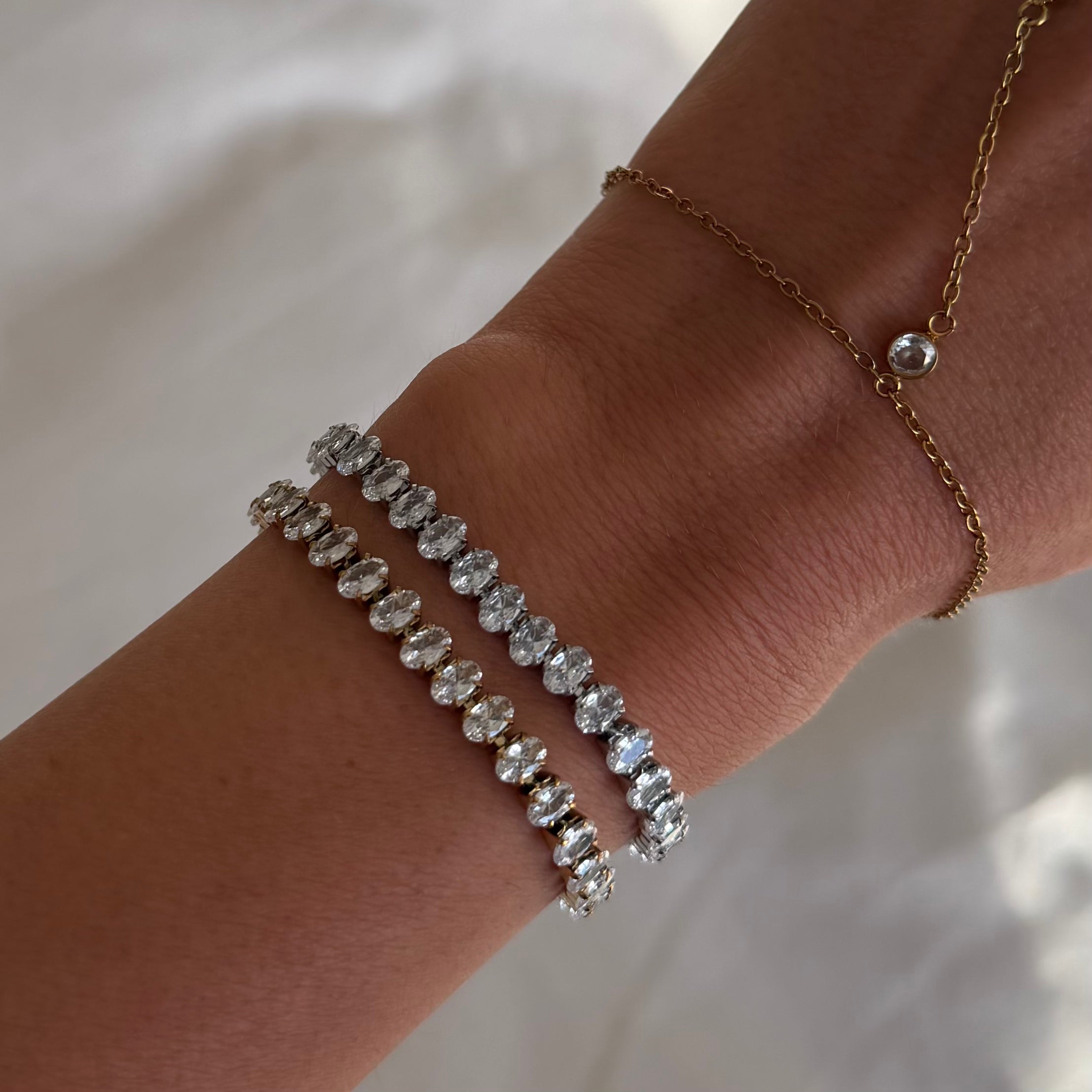 Evry Jewels Three Wishes Tennis Bracelet