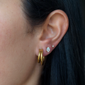 Evry Jewels Double Hoop Earrings