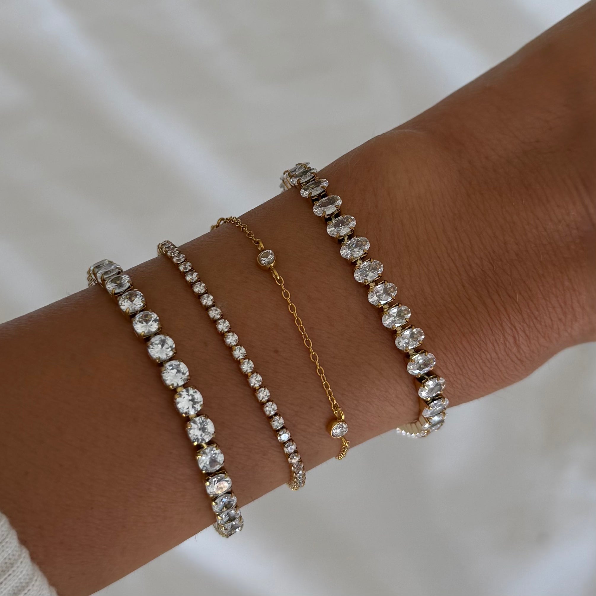 Evry Jewels Three Wishes Tennis Bracelet