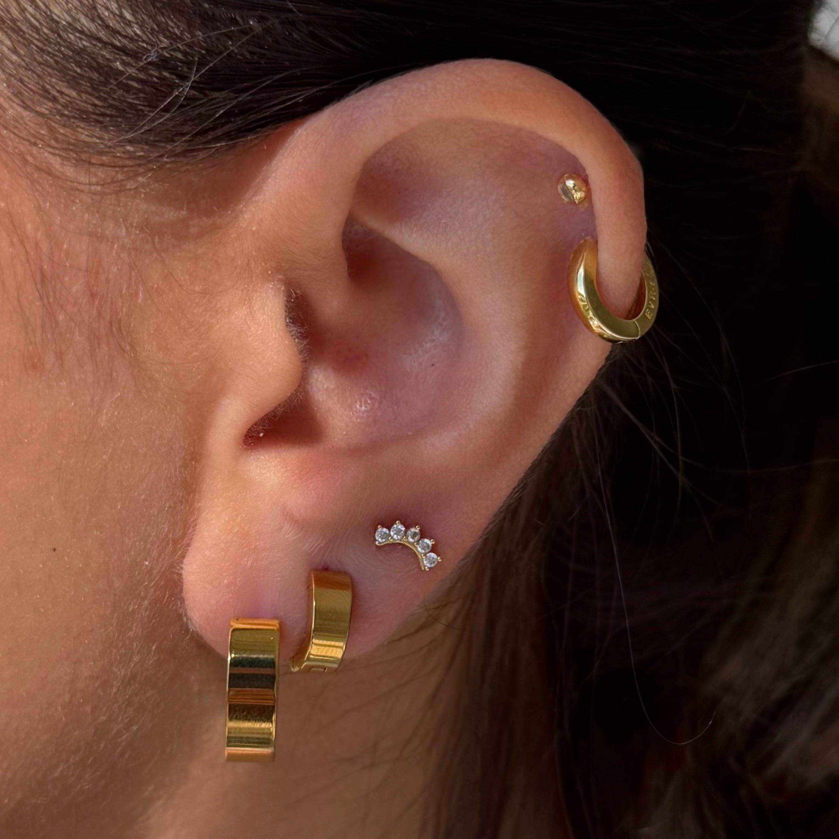 Evry Jewels Brooklyn Hoop Earrings