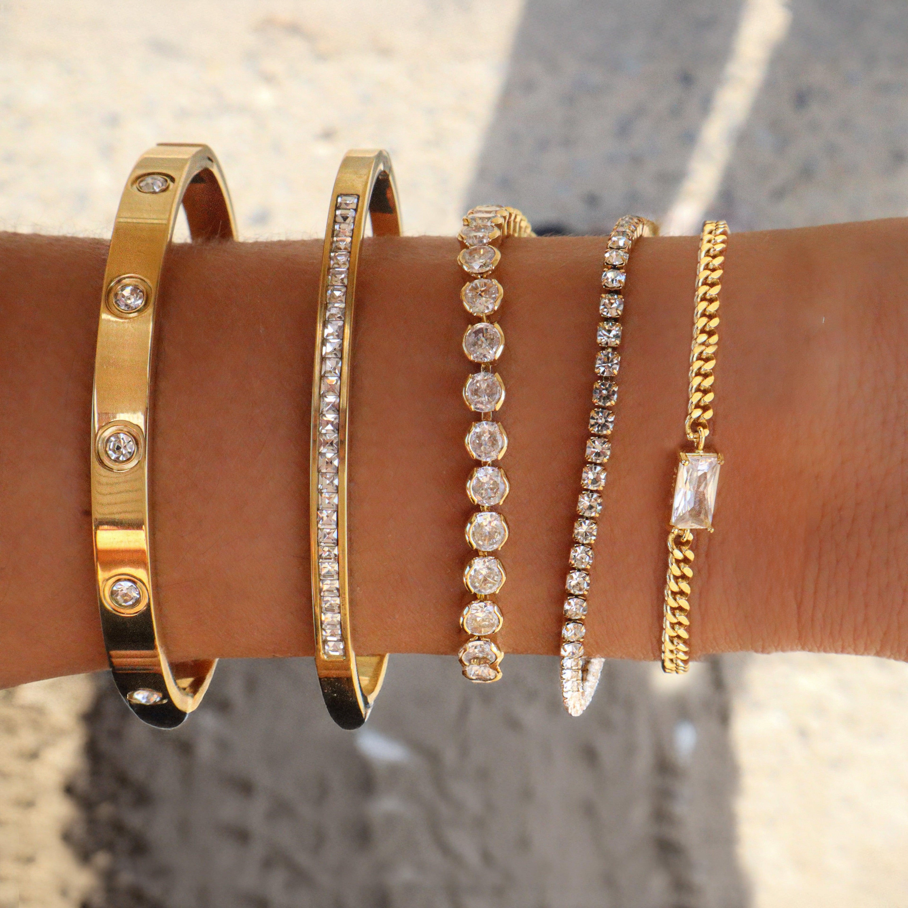 Evry Jewels Gem Bar Bracelet