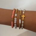 Evry Jewels Sweet Grace Beaded Bracelet 4 Piece Set