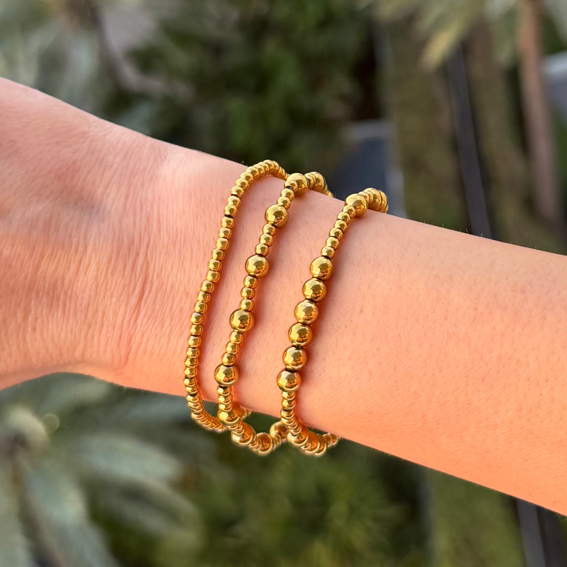 Evry Jewels Malibu Beaded 3-Piece Bracelet Set