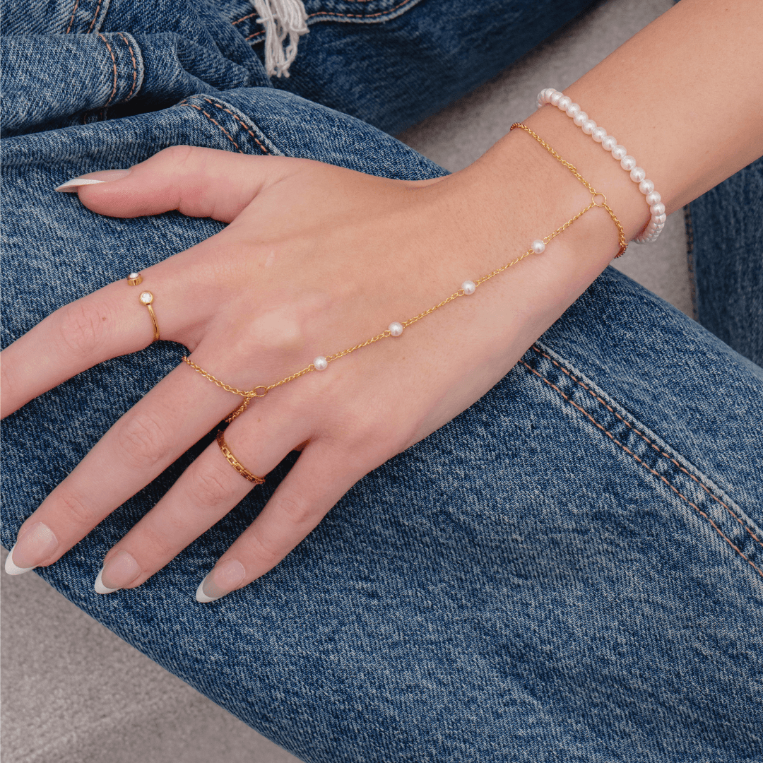 Evry Jewels Lover Girl Hand Chain