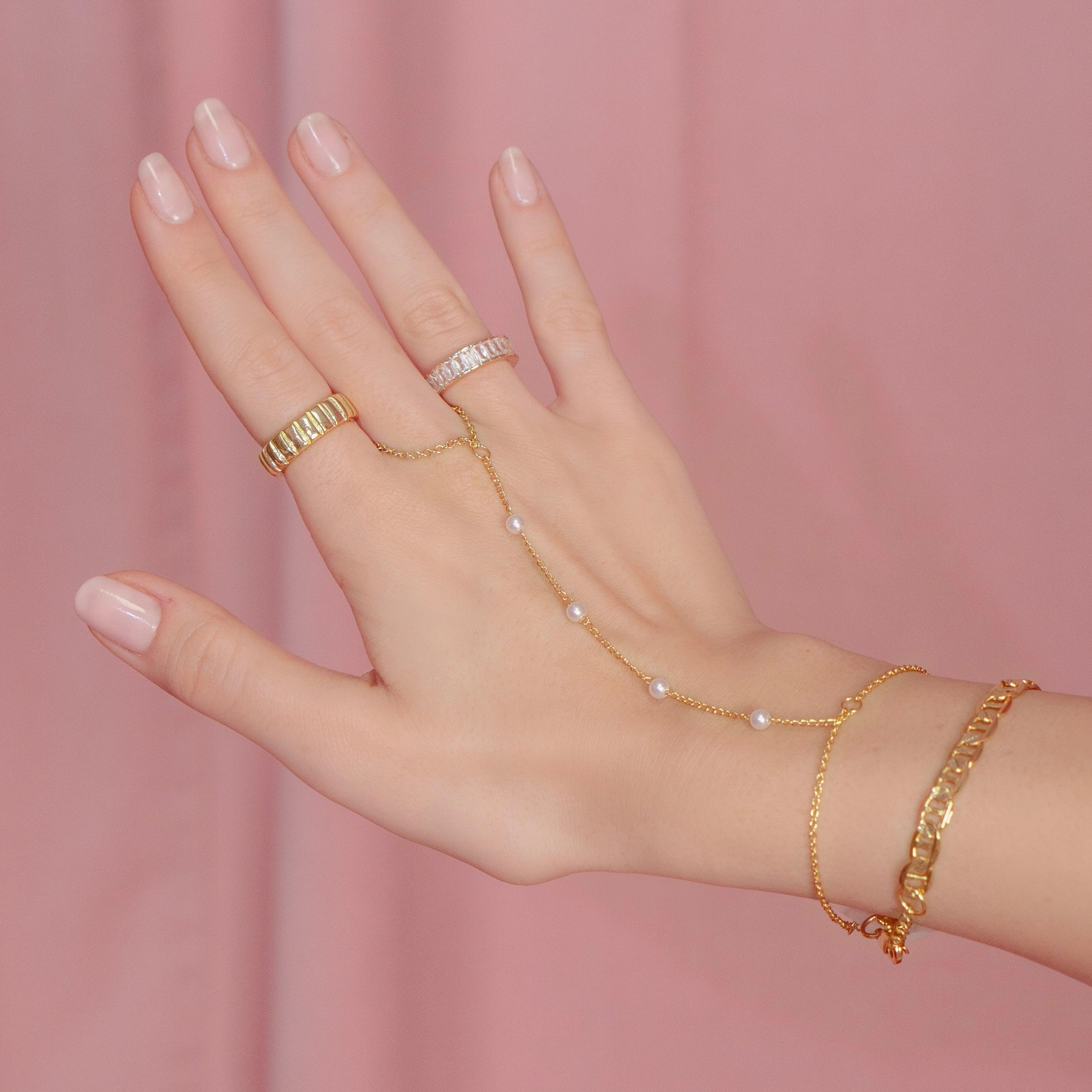 Evry Jewels Lover Girl Hand Chain