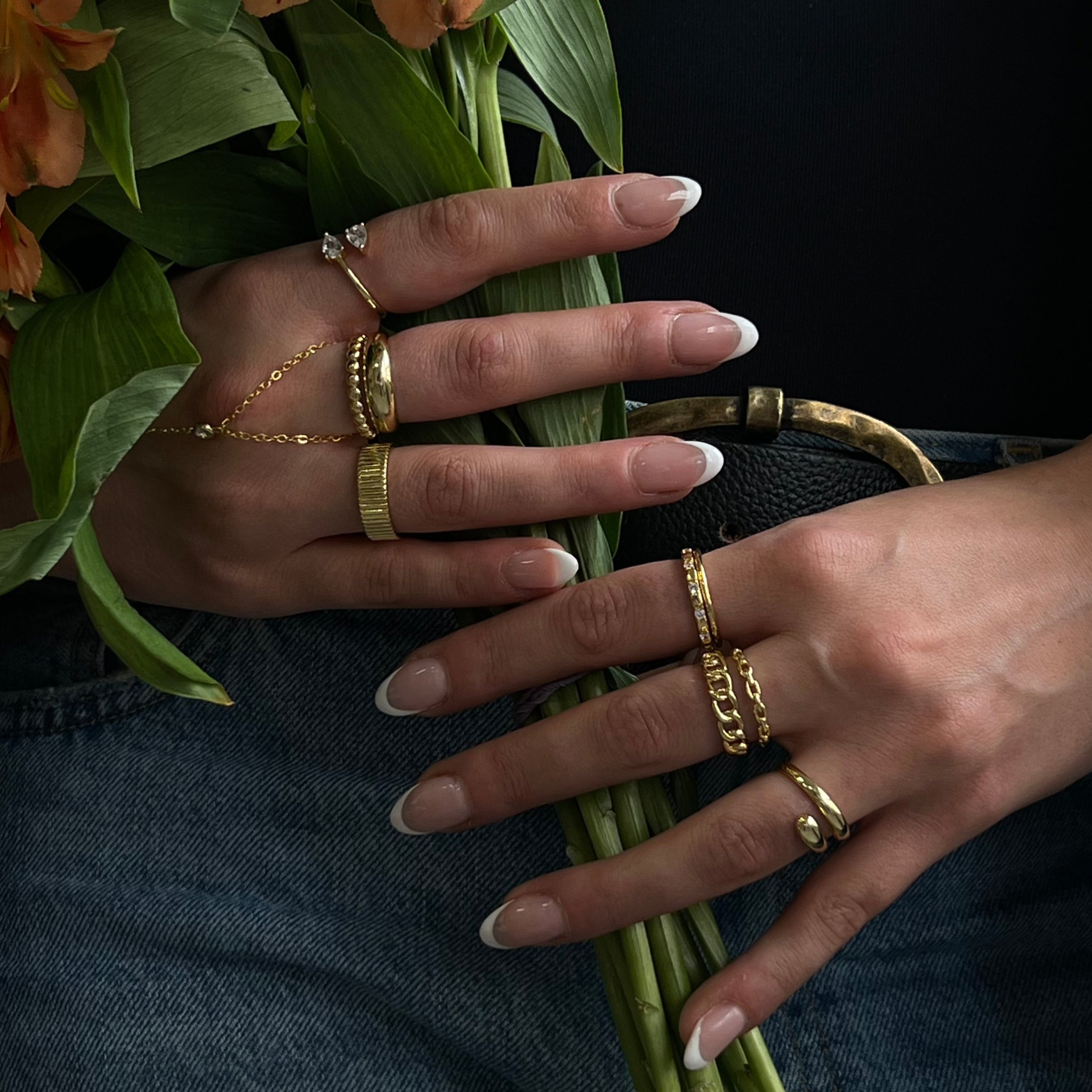 Evry Jewels Martini Pinky Ring
