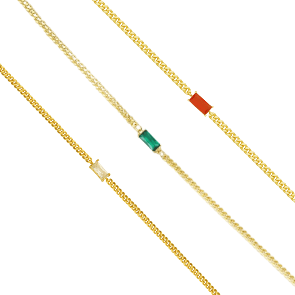 Evry Jewels Gem Bar Bracelet