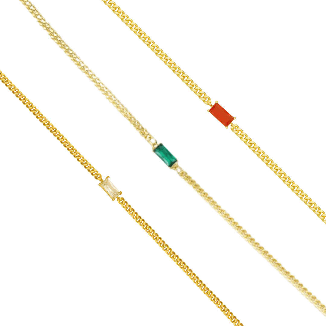 Evry Jewels Gem Bar Bracelet