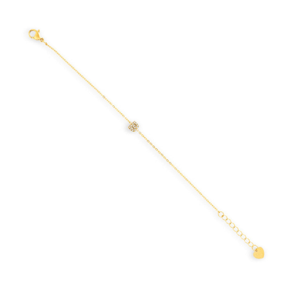 Evry Jewels Initial Crystal Bracelet