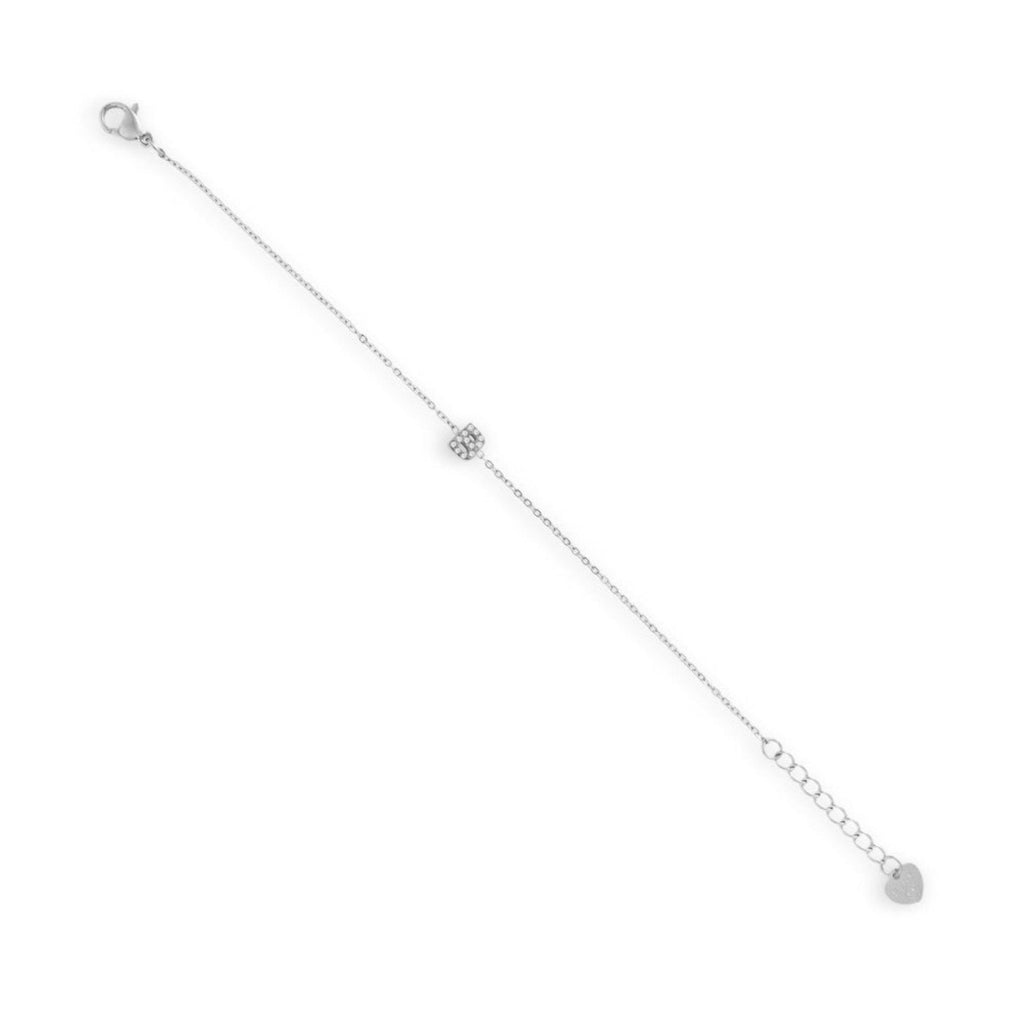 Evry Jewels Initial Crystal Bracelet