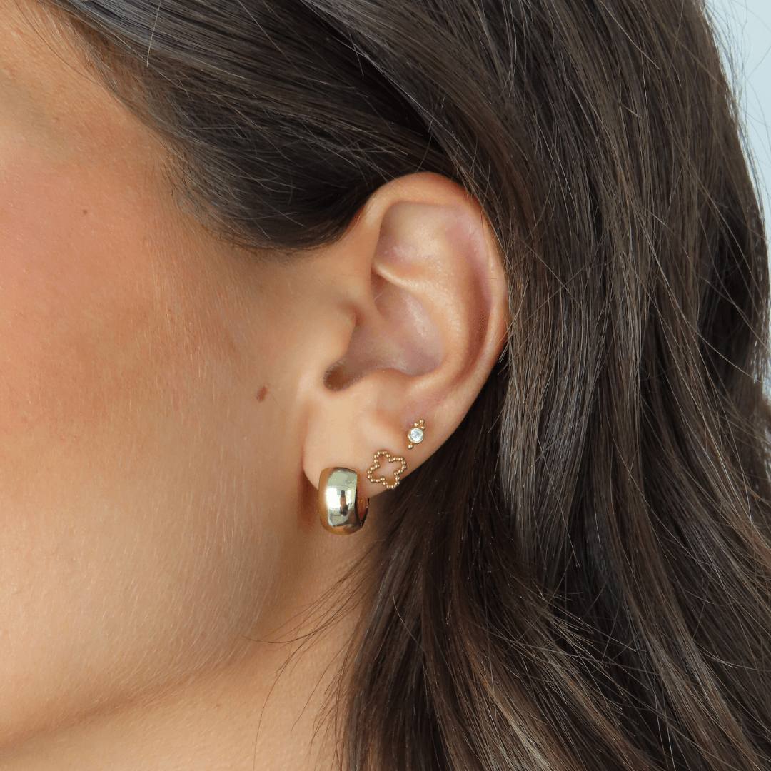 Evry Jewels Lucky Flower Earrings